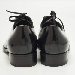 مملوكة مسبقًا Dolce & Gabbana Size 45 Black Leather Lace Up Derby Shoes