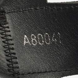 Pre Owned صندل دولتشي أند غابانا جلد أسود بسيور متقاطعة ومسامير مقاس 42