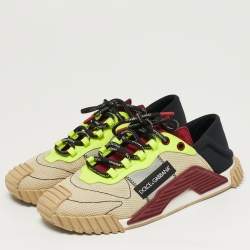 مملوكة مسبقًا حذاء رياضي دولتشي أند غابانا نس 1 مقاس 44 جلد، وقماش شبكي ونايلون متعدد الألوان بأربطة