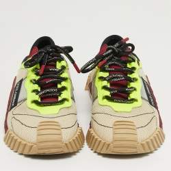 مملوكة مسبقًا حذاء رياضي دولتشي أند غابانا نس 1 مقاس 44 جلد، وقماش شبكي ونايلون متعدد الألوان بأربطة