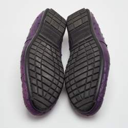 Pre Owned حذاء لوفرز دولتشي آند غابانا سليب أون جلد نعام بنفسجي مقاس 41.5