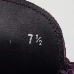 Pre Owned حذاء لوفرز دولتشي آند غابانا سليب أون جلد نعام بنفسجي مقاس 41.5