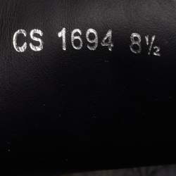 Pre Owned حذاء رياضي دولتشي أند غابانا ميامي جلد و نايلون أسود و أبيض منخفض من أعلى مقاس 42.5