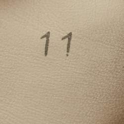 Pre Owned Dolce & Gabbana Size 45 White Leather Low Top Sneakers