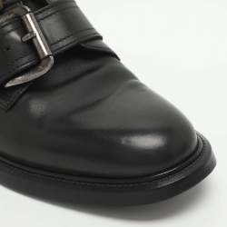 مملوكة مسبقًا Dolce & Gabbana Michelangelo Size 39 Black Leather Ankle Length Boots