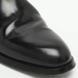 Pre Owned Dolce & Gabbana Giotto Size 39 Black Leather Ankle Length Boots