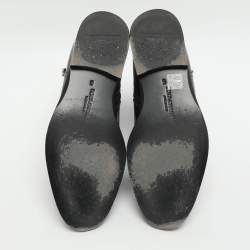 Pre Owned Dolce & Gabbana Giotto Size 39 Black Leather Ankle Length Boots