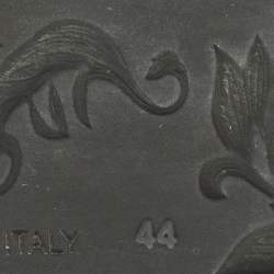 Pre Owned Dolce & Gabbana DG Logo Size 44 Burgundy Rubber Flat Slides