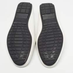 Pre Owned Dolce & Gabbana Size 45 White Leather Slip On Loafers