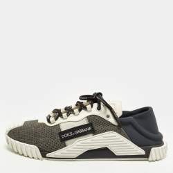 Pre Owned حذاء رياضي دولتشي أند غابانا إن إس 1 جلد وشبك وشمواه ربط متعدد الألوان مقاس 46
