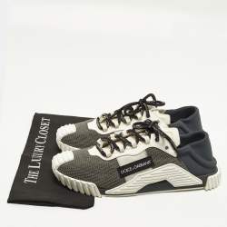 Pre Owned حذاء رياضي دولتشي أند غابانا إن إس 1 جلد وشبك وشمواه ربط متعدد الألوان مقاس 46