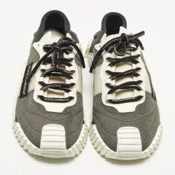 Pre Owned حذاء رياضي دولتشي أند غابانا إن إس 1 جلد وشبك وشمواه ربط متعدد الألوان مقاس 46