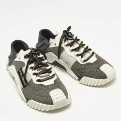 Pre Owned حذاء رياضي دولتشي أند غابانا إن إس 1 جلد وشبك وشمواه ربط متعدد الألوان مقاس 46