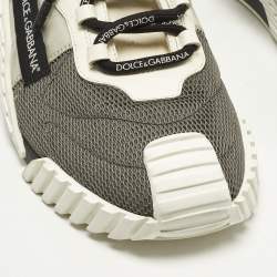 Pre Owned حذاء رياضي دولتشي أند غابانا إن إس 1 جلد وشبك وشمواه ربط متعدد الألوان مقاس 46