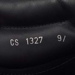 Pre Owned Dolce & Gabbana Size 43 Navy Blue Leather High Top Sneakers