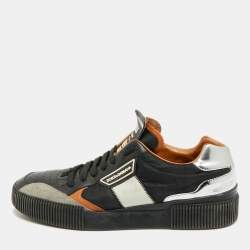 Pre Owned Dolce & Gabbana Miami Size 43 Multicolor Leather and Nylon Low Top Sneakers