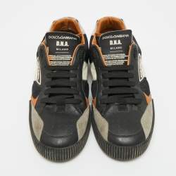 Pre Owned Dolce & Gabbana Miami Size 43 Multicolor Leather and Nylon Low Top Sneakers