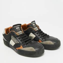 Pre Owned Dolce & Gabbana Miami Size 43 Multicolor Leather and Nylon Low Top Sneakers