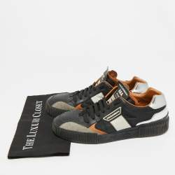 Pre Owned Dolce & Gabbana Miami Size 43 Multicolor Leather and Nylon Low Top Sneakers