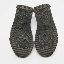 Pre Owned حذاء رياضي دولتشي أند غابانا منخفض العنق جلد ونايلون أخضر/أسود مقاس 41