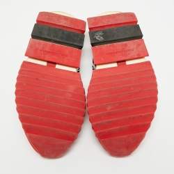 Pre Owned Dolce & Gabbana Sorrento Size 46 Red Knit Fabric Slip On Sneakers