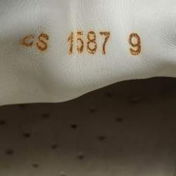 Pre Owned Dolce & Gabbana Portofino Size 43 Black/Silver Leather Low Top Sneakers