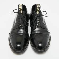 Pre Owned Dolce & Gabbana Size 42 Black Leather Derby