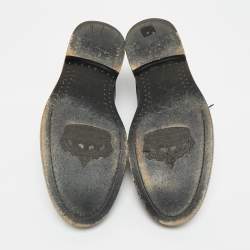 Pre Owned Dolce & Gabbana Size 42 Black Leather Derby