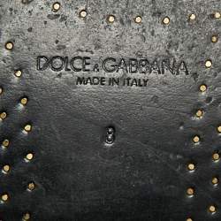 Pre Owned Dolce & Gabbana Size 42 Black Leather Derby