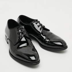 Pre Owned Dolce & Gabbana Size 41 Black Patent Leather Derby