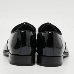 Pre Owned Dolce & Gabbana Size 41 Black Patent Leather Derby