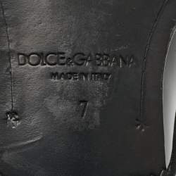 Pre Owned Dolce & Gabbana Size 41 Black Patent Leather Derby