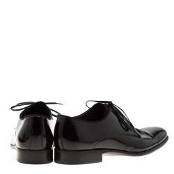 Pre Owned حذاء أوكسفورد دولتشي أند غابانا ديربي جلد لامع أسود مقاس 43