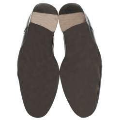 Pre Owned Dolce & Gabbana Black Leather Lace Up Derby Size 40.5