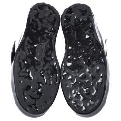 Pre Owned Dolce & Gabbana Black Leather Portofino Low Top Sneakers Size 43