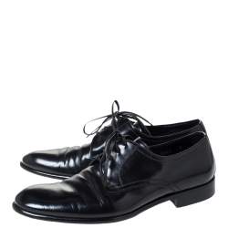 Pre Owned حذاء ديربي دولتش أند غابانا جلد أسود مقاس 40