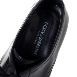 Pre Owned حذاء ديربي دولتش أند غابانا جلد أسود مقاس 40