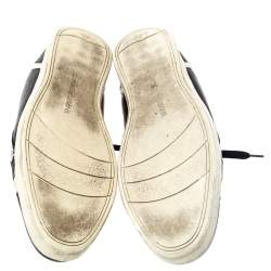 Dolce & Gabbana Black Leather Low Top Sneakers Size 44