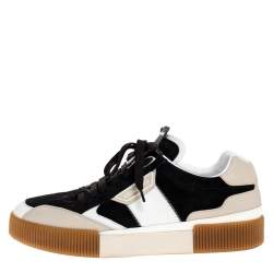 Pre Owned Dolce & Gabbana Multicolor Leather And Suede Miami Low Top Sneakers Size 44