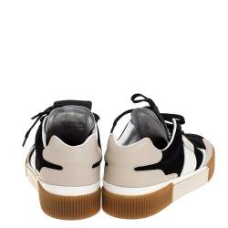 Pre Owned Dolce & Gabbana Multicolor Leather And Suede Miami Low Top Sneakers Size 44