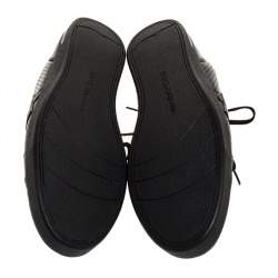 Pre Owned Dolce & Gabbana Black Leather Low Top Sneakers Size 41