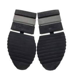 مملوكة مسبقًا حذاء رياضي دولتشي أند غابانا "سورينتو" سليب أون شعار الماركة قماش مرن أسود و أبيض مقاس 42.5