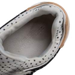 Pre Owned حذاء رياضي خفيف دولتشي أند غابانا منقط أسود/أبيض مقاس 45