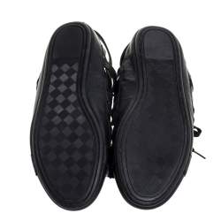 مملوكة مسبقًا حذاء رياضي دولتسي ند غابانا تفريغات جلد أسود مقاس 43