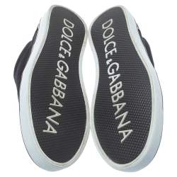 Pre Owned Dolce & Gabbana Black Canvas Low Top Sneakers Size 44