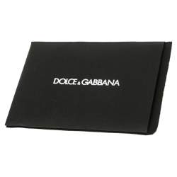 Pre Owned حذاء رياضي دولتشي أند غابانا بورتوفينو جلد أبيض / أسود رباط علوي مقاس 42.5