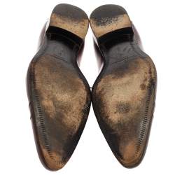 Dolce & Gabbana Brown Leather Lace Up Derby Size 45