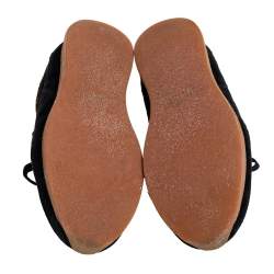 مملوكة مسبقًا Dolce & Gabbana Multicolor Suede And Calf Hair Low Top Sneakers Size 40