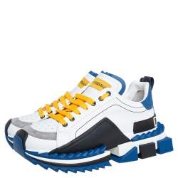 Pre Owned Dolce & Gabbana Multicolor Leather Super King Low Top Sneakers Size 43