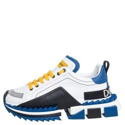 Pre Owned Dolce & Gabbana Multicolor Leather Super King Low Top Sneakers Size 43